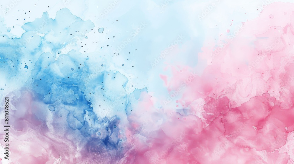 Obraz premium Blue and pink powder explosion on white background.
