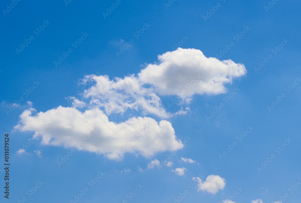 The white cloudscape in the bright blue sky. The white cloudscape in the bright blue sky.