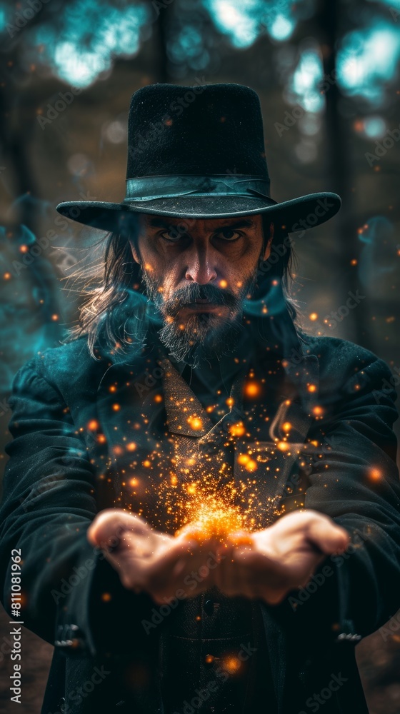 ..Magician mesmerizing with intricate focus. Illusionist captivating audience with sleight of hand. ..Magician mesmerizing with intricate focus. Illusionist captivating audience with sleight of hand.