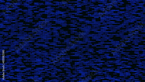 Binary code background. Numbers 0 1 display on computer screen. Big data, cyberspace and artificial intelligence concept. 4K video animation 3d rendering