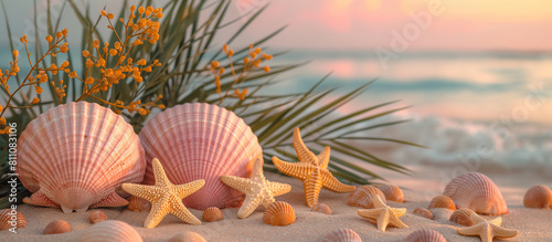 seashells on the beach