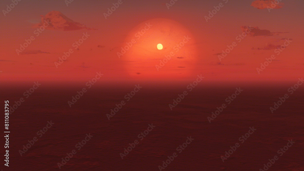 Fototapeta premium sunset over the sea