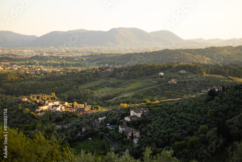 Paysages de Toscane près de la ville de Lucca