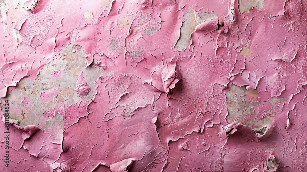 Fototapeta premium Minimalist background of a clean pink concrete wall, imparting a sweet and gentle atmosphere.