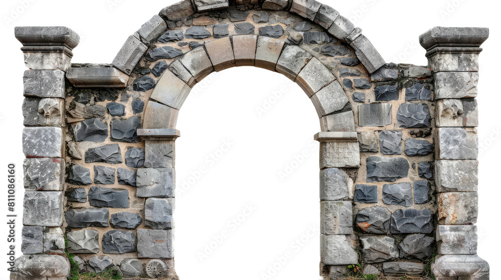 ancient structure on Transparent Background.