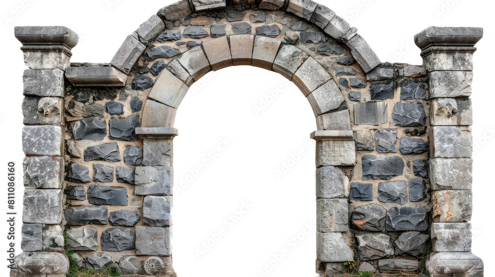 Fototapeta premium ancient structure on Transparent Background.