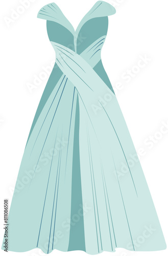simple female dress vector