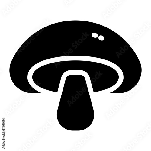 mushrooms glyph icon
