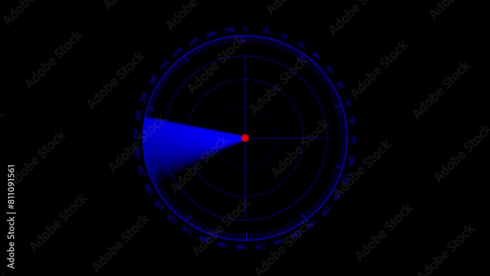 Radar Detection Screen Display Alpha Channel Loop Radar Detection Screen Display Alpha Channel Loop