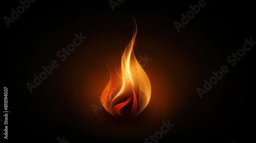 Fiery Pentecostal Flame Artwork., Pentecost a Christian holiday, the descent of the Holy Spirit.