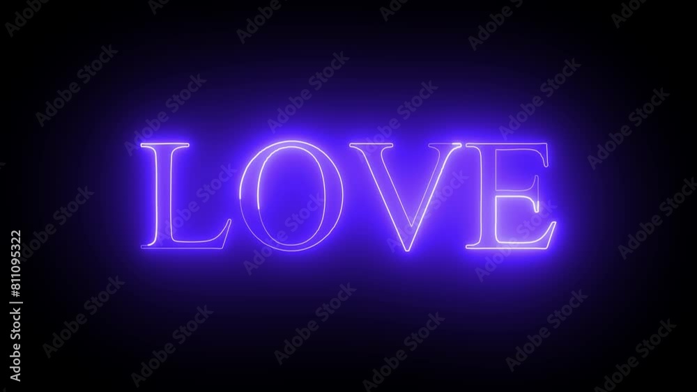 Glowing neon text Love ,neon sign ,on the black background . Glowing neon text Love ,neon sign ,on the black background .