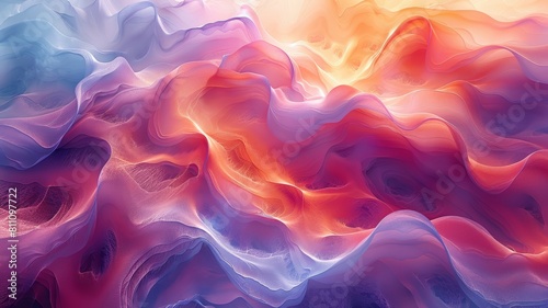 The image is an abstract painting with a variety of colors,abstract background with smoke