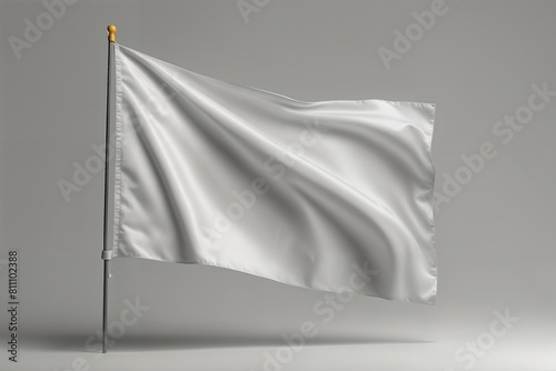 White flag mockup