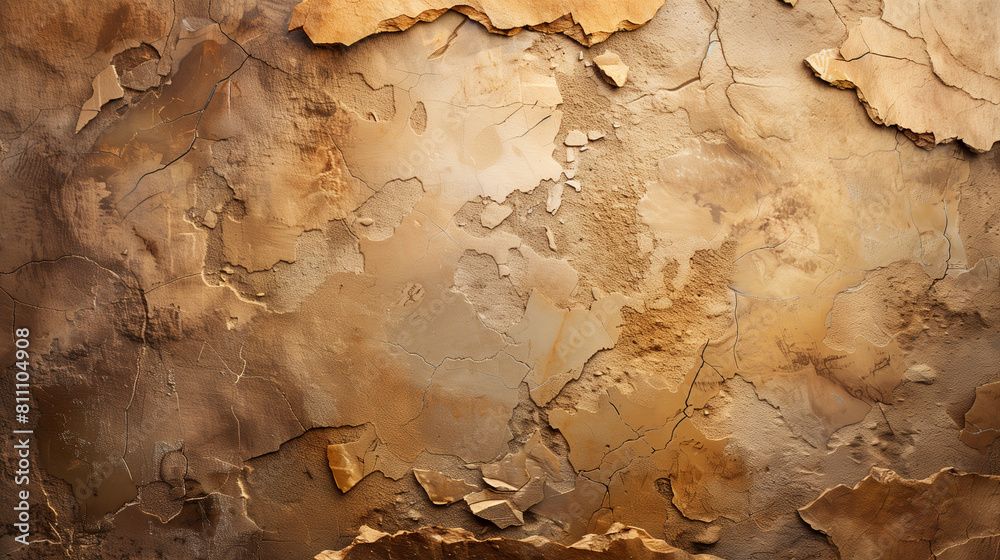 Painted Wall With Abstract Warm Beige Design Painted Wall With Abstract Warm Beige Design