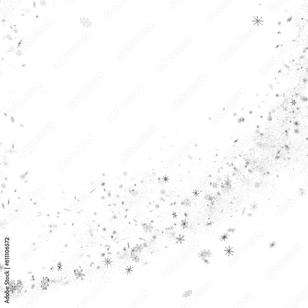 Flurry of Snowflakes: Radiant 3D Illustration Showcasing Falling Festive Snow Crystals Flurry of Snowflakes: Radiant 3D Illustration Showcasing Falling Festive Snow Crystals