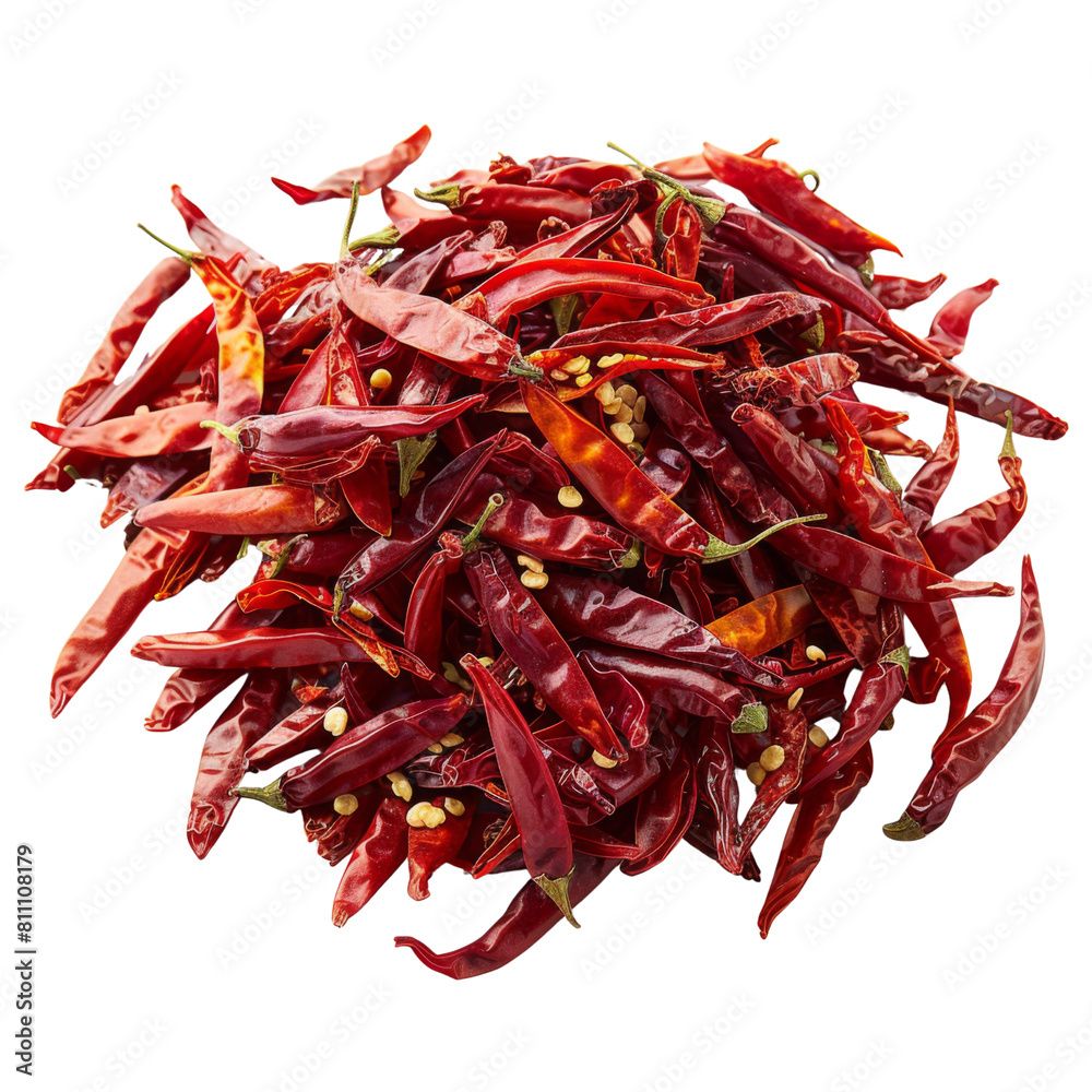 Fototapeta premium Pile of Dried Red Chili Peppers 