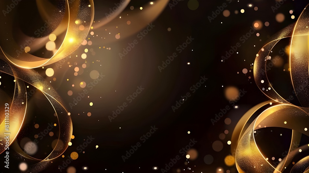 Abstract luxury background with golden elements and shining light effect decoration, Luxury background design concept. Abstract luxury background with golden elements and shining light effect decoration, Luxury background design concept.