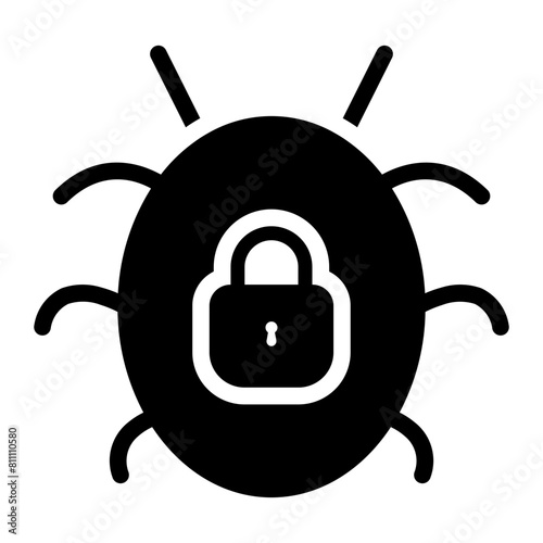 malware glyph icon