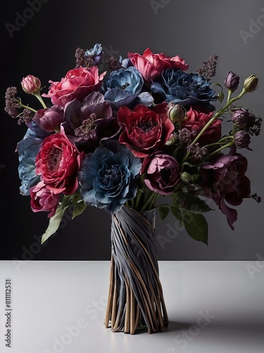 Stylish expensive dark bouquet