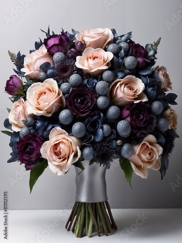 Stylish expensive dark bouquet