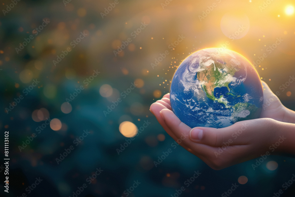 earth globe holding in hand. save earth concept. earth globe holding in hand. save earth concept.