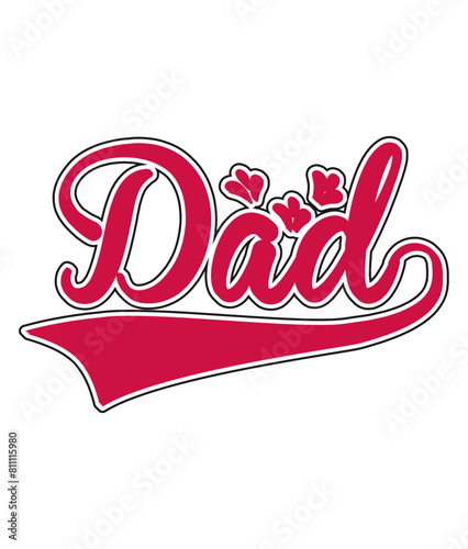  Keychain Father's Day Vector, Elements and Craft Design.