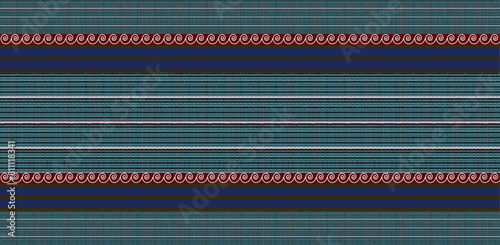 Abstract pattern vector design Elements of weaving local Thai fabric patterns