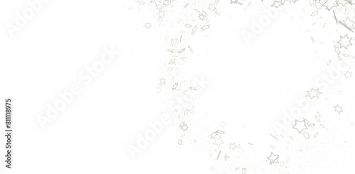 XMAS Stars - Festive christmas card. Isolated illustration white background. -