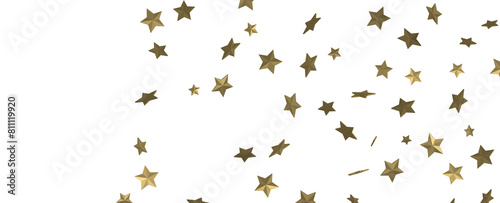 Enchanting 3D Gold Stars Rain  A Celestial Delight for the Eyes