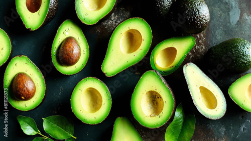 Shot of a avocado background 16:9 with copyspace