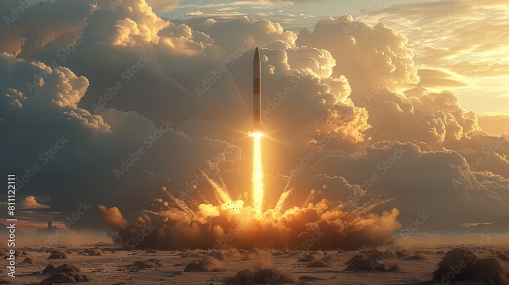 The rocket is a symbol of human ingenuity and our desire to explore the unknown, It's a reminder that we are capable of great things when we work together and strive for our dreams
