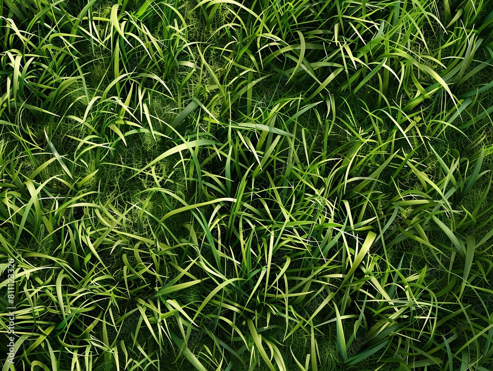 A close up of a green grass field.