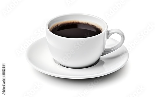 Cup of coffee isolated on white background