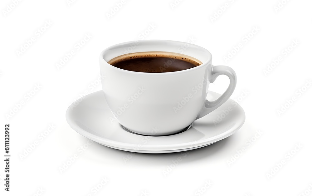 Cup of coffee isolated on white background