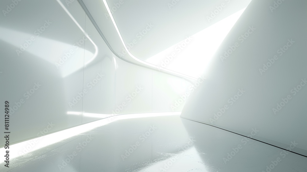 Abstract modern architecture background, empty open space interior. 3D rendering Abstract modern architecture background, empty open space interior. 3D rendering