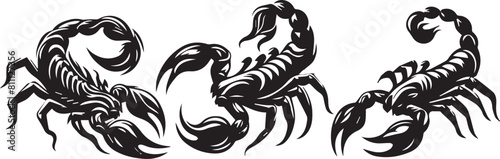 SCORPIONS silhouette vector EPS SET