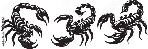 SCORPIONS silhouette vector EPS SET