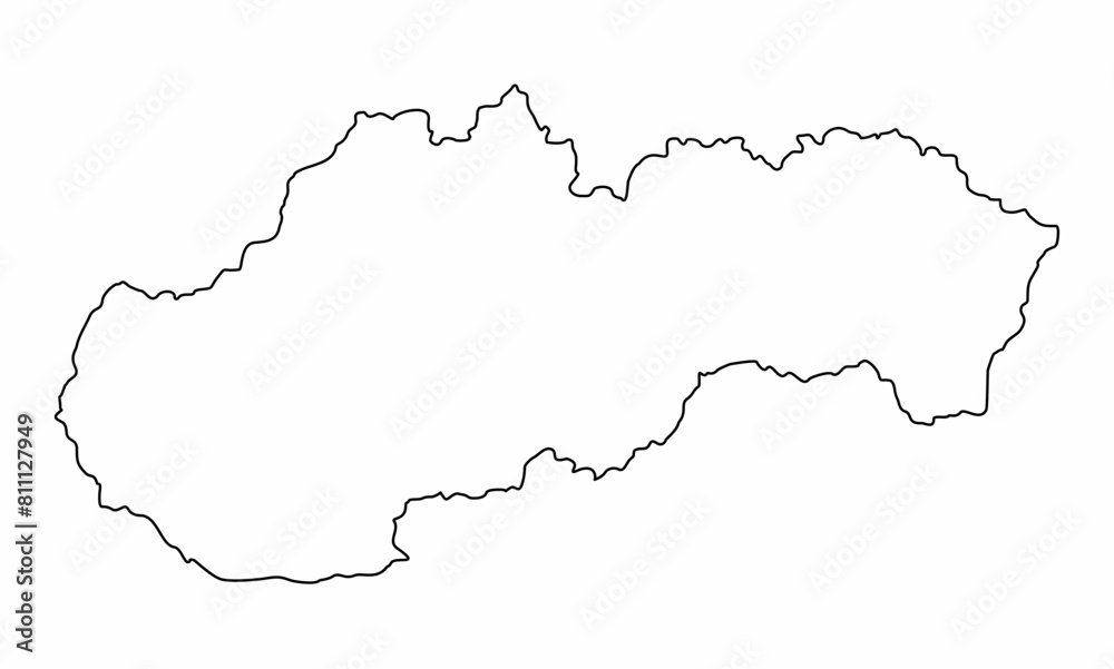 Slovakia outline map