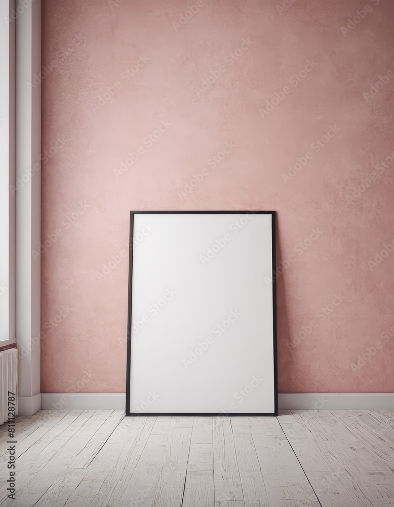 Minimalist Mockup Frame in Modern Apartment Minimalist Mockup Frame in Modern Apartment