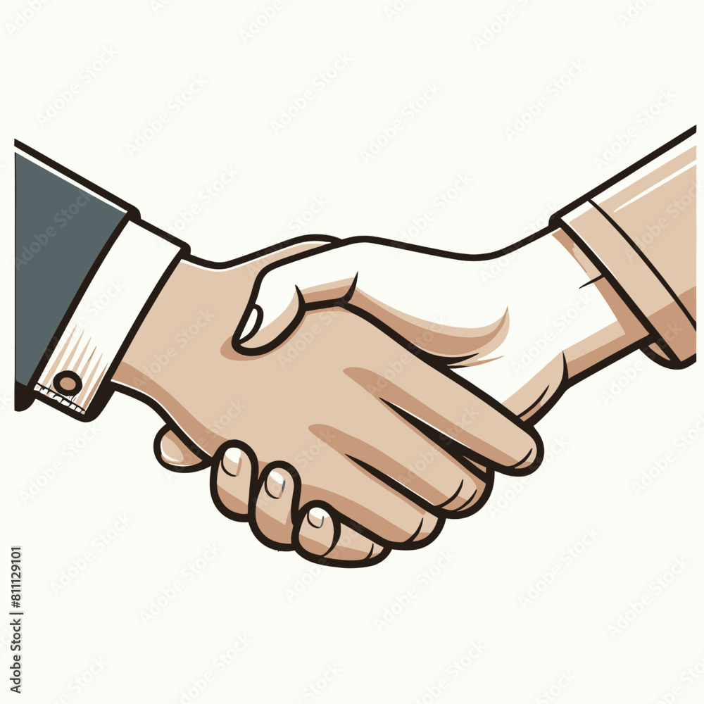 handshake isolated on white background handshake isolated on white background