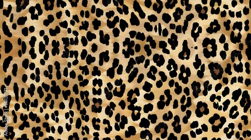 Leopard pattern design, trendy background. Leopard fur pattern seamless real hairy texture. Fashion, trend © Alexandr