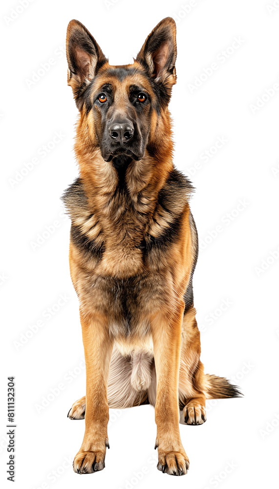 german shepherd dog isolated