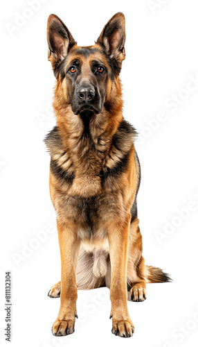 german shepherd dog isolated