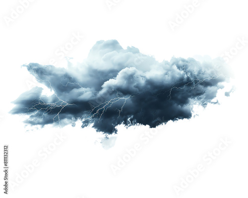 blue sky and clouds on white isolate background