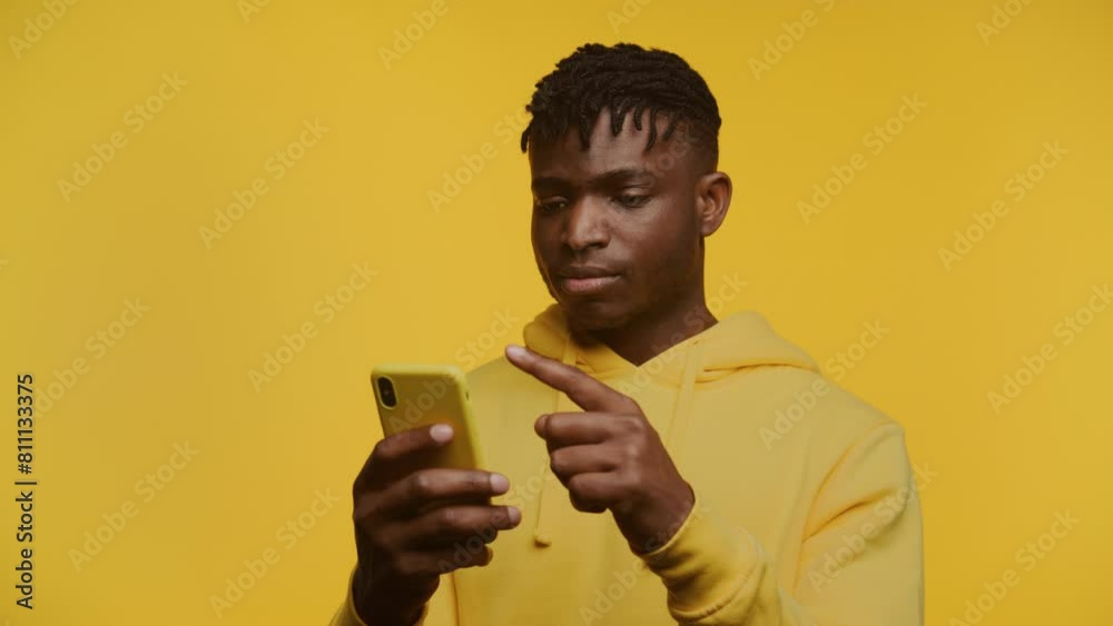 Surprised Man Browsing on Smartphone Surprised Man Browsing on Smartphone
