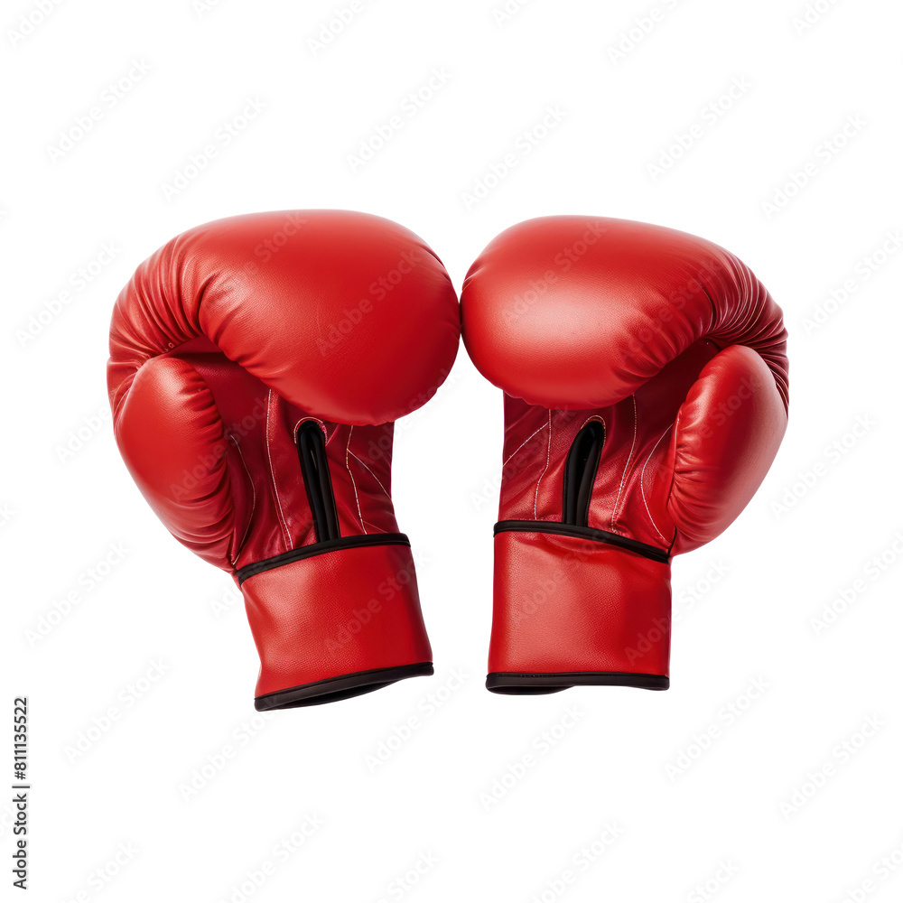 boxing gloves for sports, training, competition, isolated on a white background, close-up