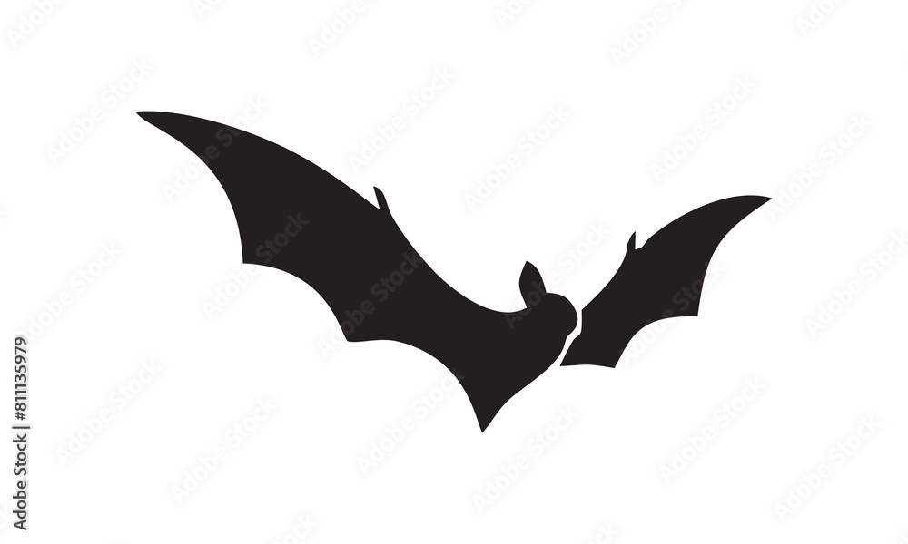 bat black icon vector bat black icon vector