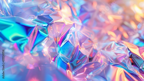Detailed look at a reflective, glossy surface with a smooth texture and clear shine.