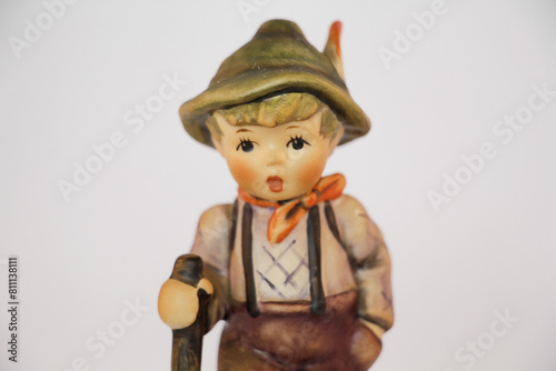 Goebel Hummel Porcelain Figurine of Shepherd Boy with Crook. High quality photo