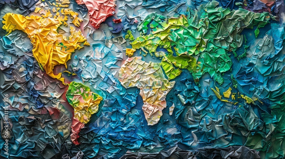 Naklejka premium Craft an image symbolizing global environmental awareness and responsibility